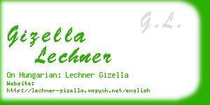 gizella lechner business card